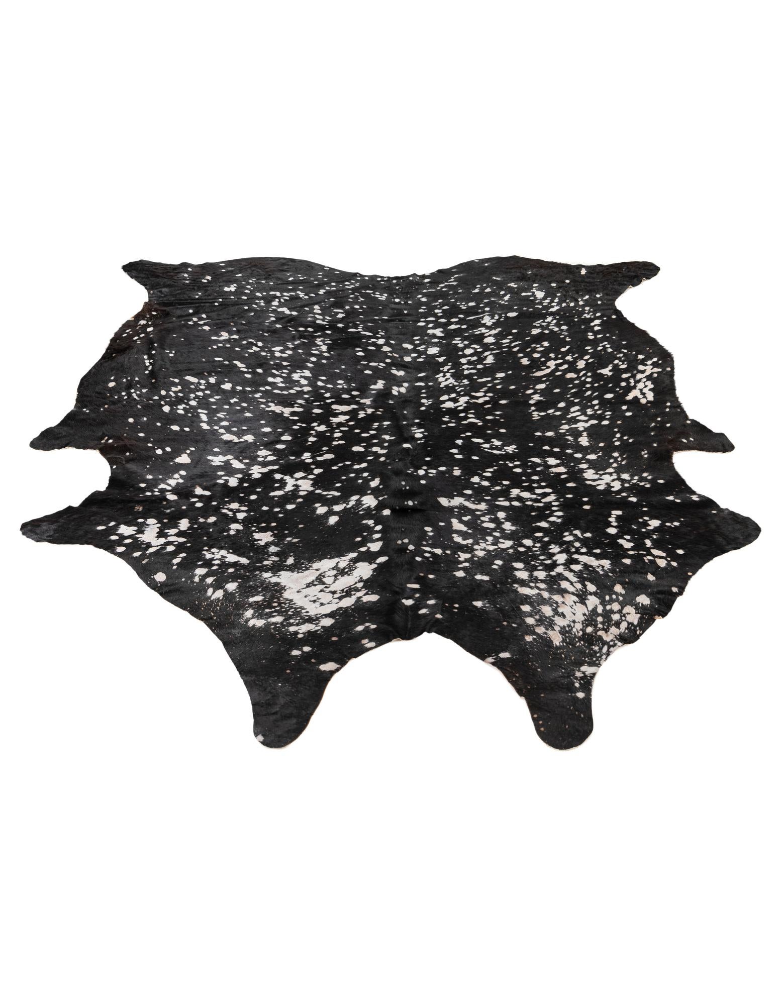 6' 3 x 7' 3 Cowhide Leather Rug
