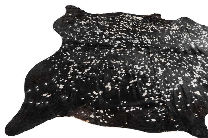 6' 3 x 7' 3 Cowhide Leather Rug