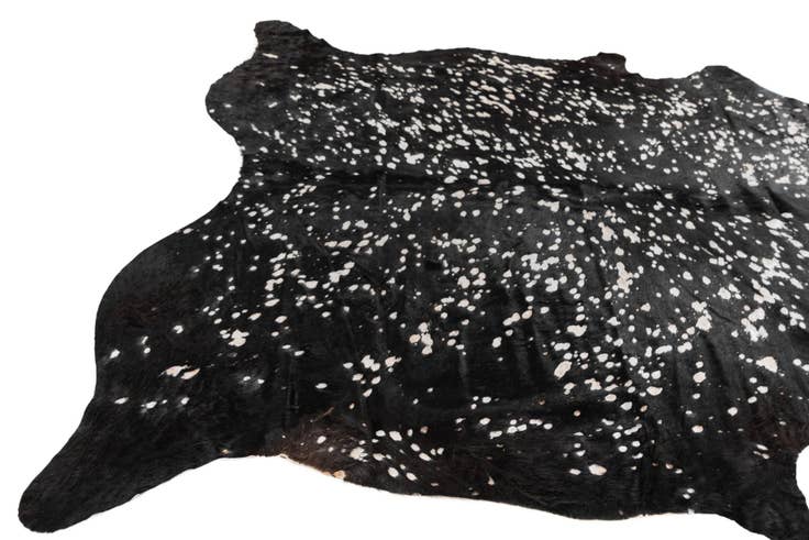 Detail image of 6' 3 x 7' 3 Cowhide Leather Rug
