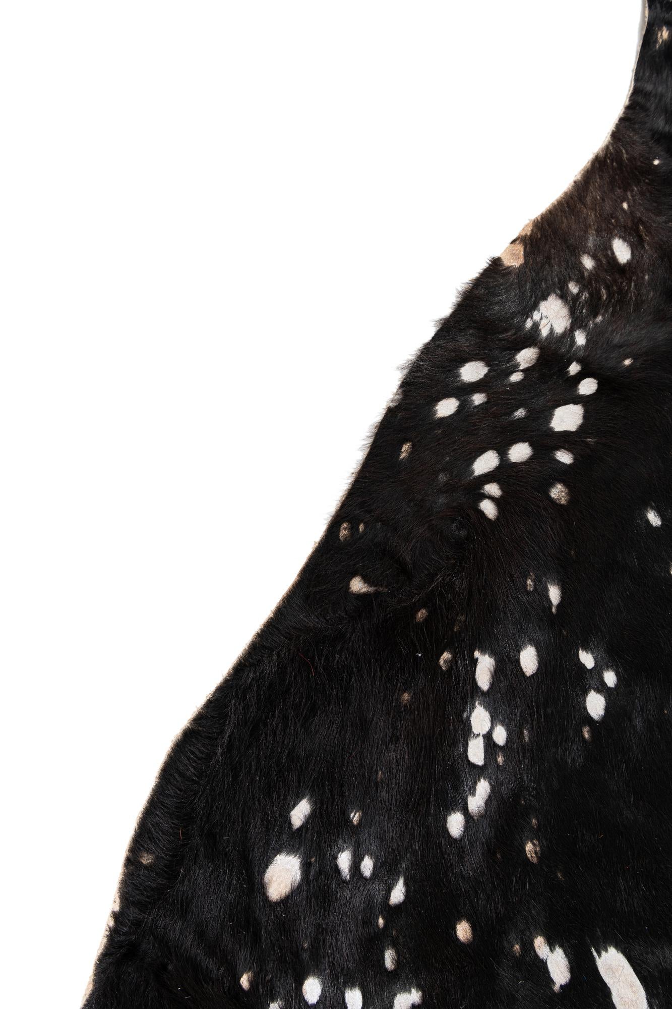 6' 3 x 7' 3 Cowhide Leather Rug