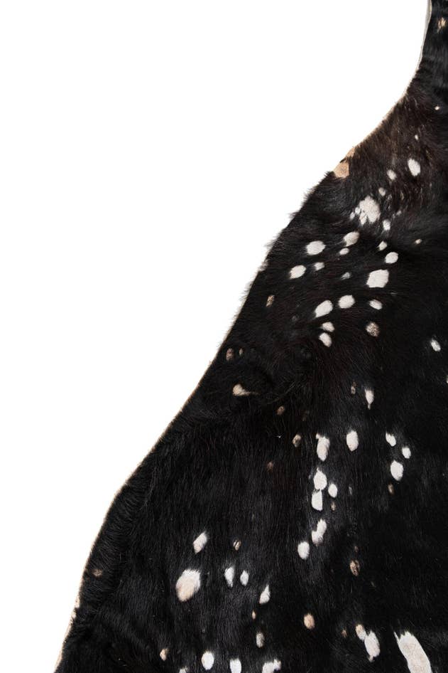 Detail image of 6' 3 x 7' 3 Cowhide Leather Rug