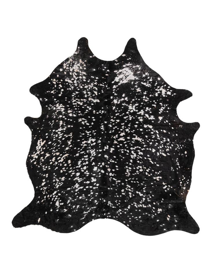 Detail image of 6' 3 x 7' 3 Cowhide Leather Rug