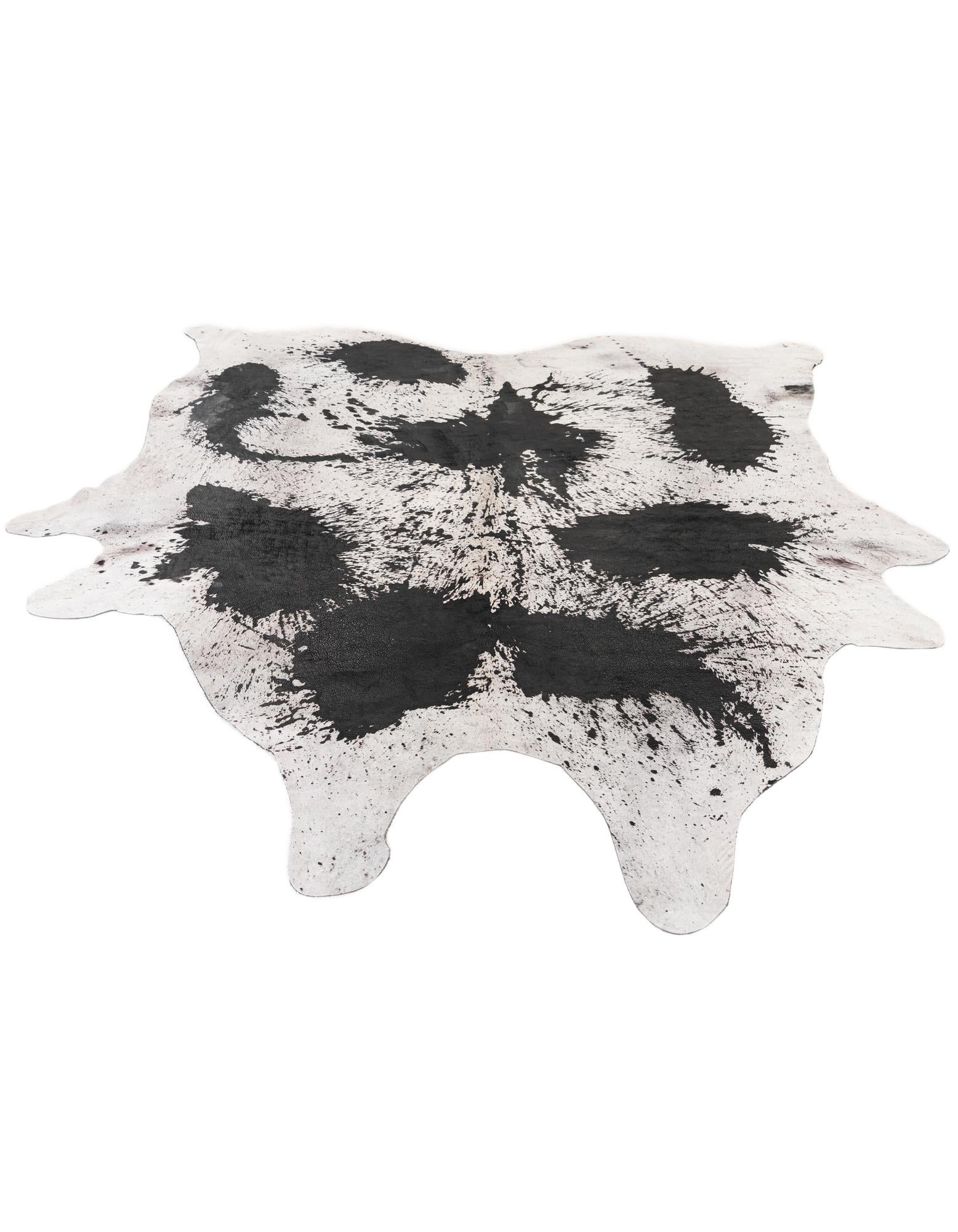 7' 4 x 8' 1 Cowhide Leather Rug