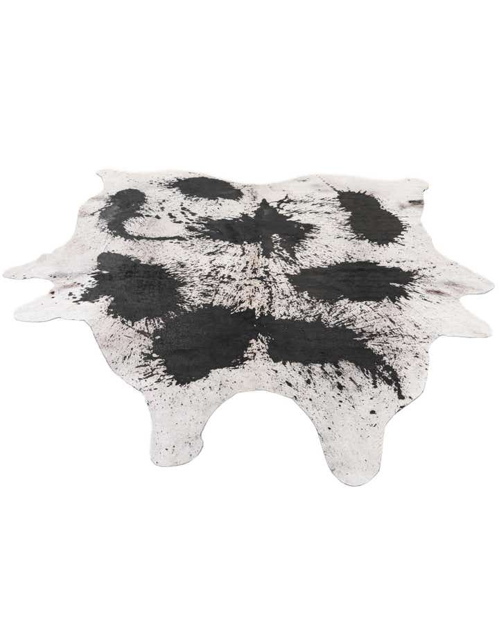 7' 4 x 8' 1 Cowhide Leather Rug