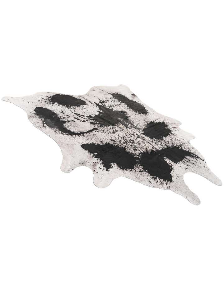 7' 4 x 8' 1 Cowhide Leather Rug