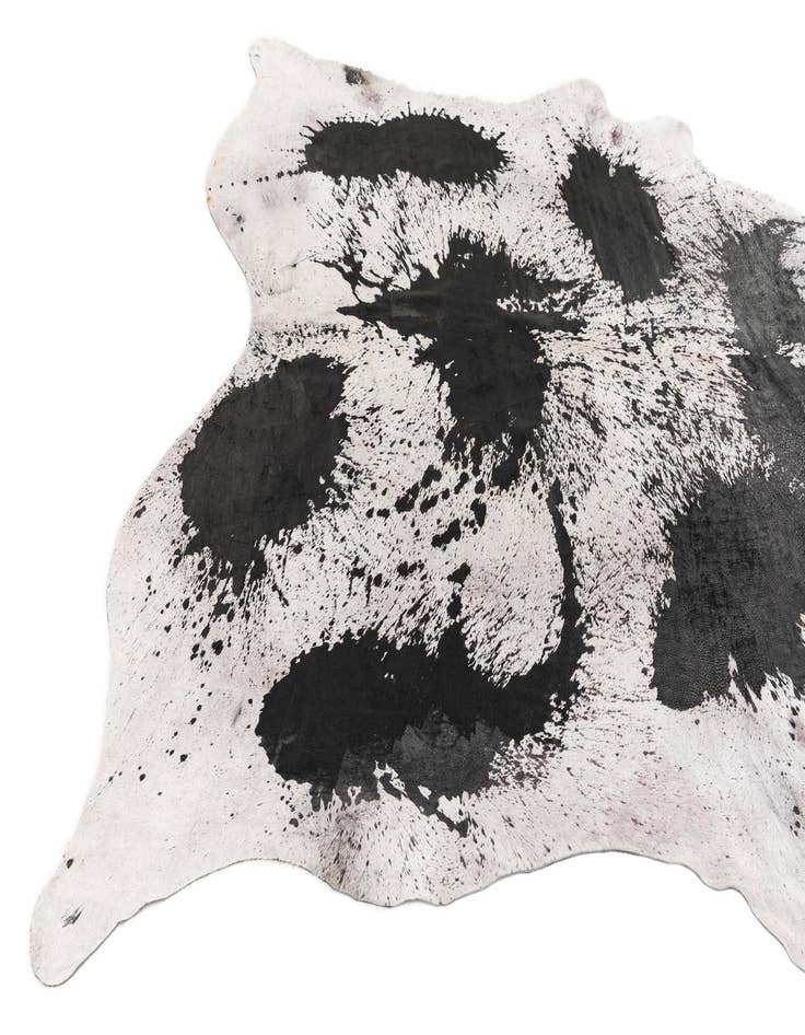 Detail image of 7' 4 x 8' 1 Cowhide Leather Rug
