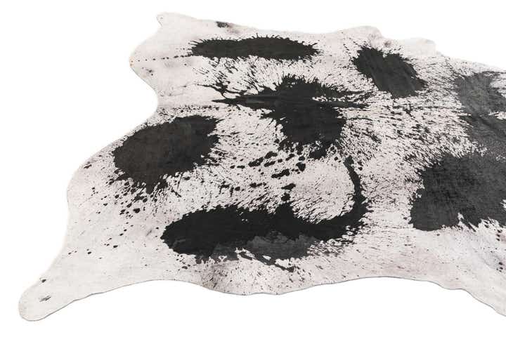 7' 4 x 8' 1 Cowhide Leather Rug