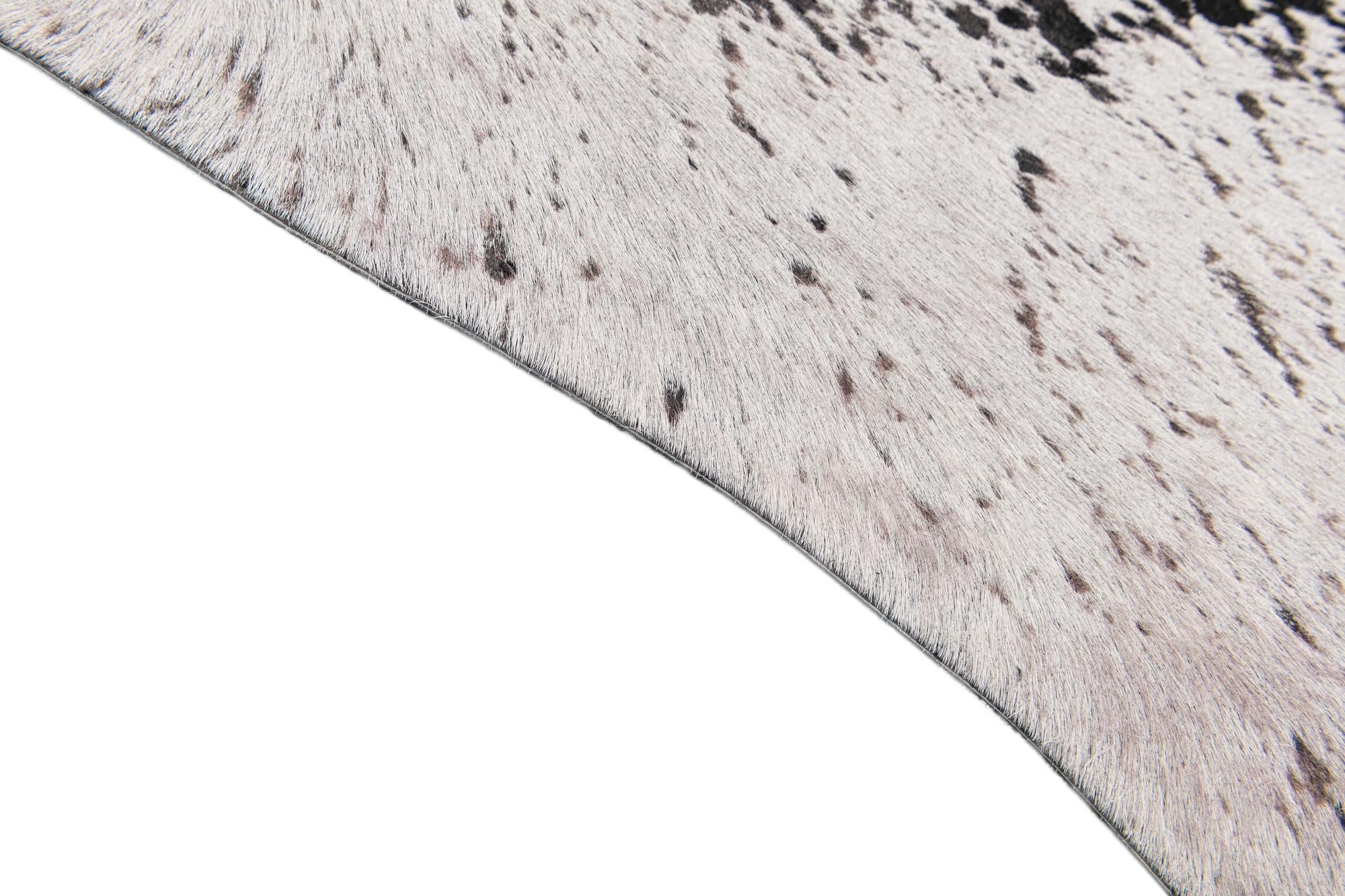 7' 4 x 8' 1 Cowhide Leather Rug