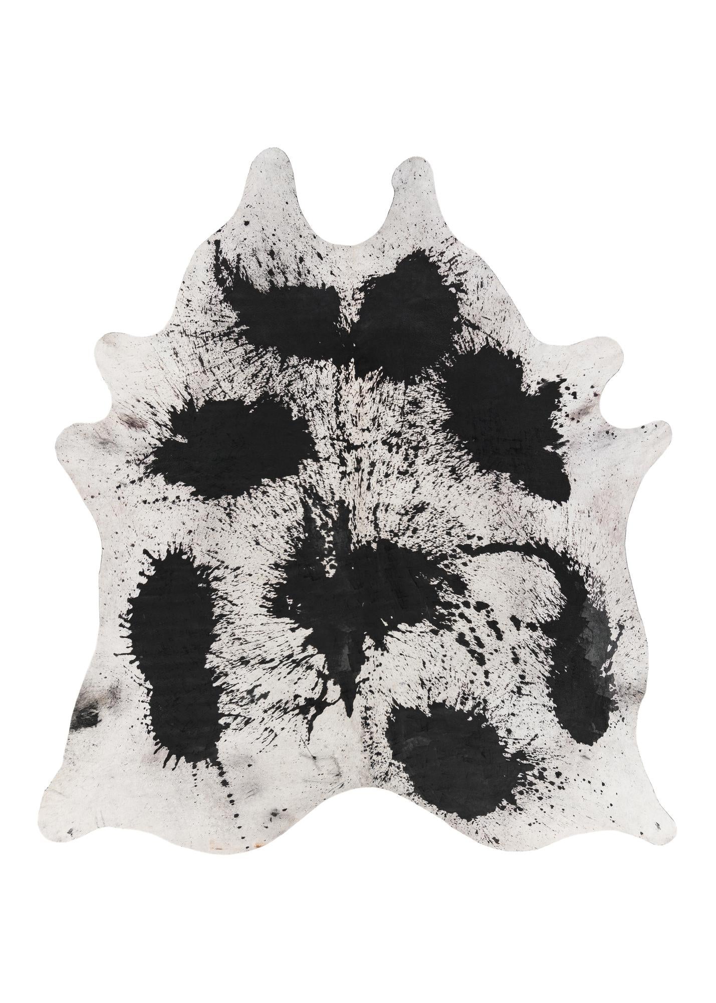 7' 4 x 8' 1 Cowhide Leather Rug