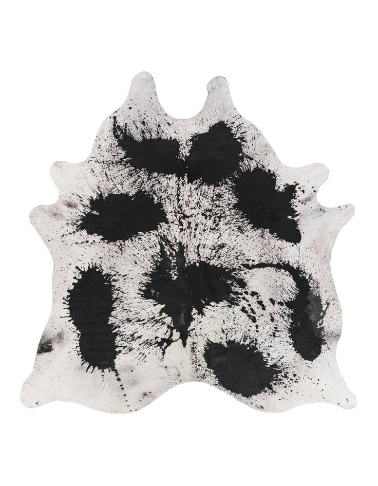 Detail image of 7' 4 x 8' 1 Cowhide Leather Rug