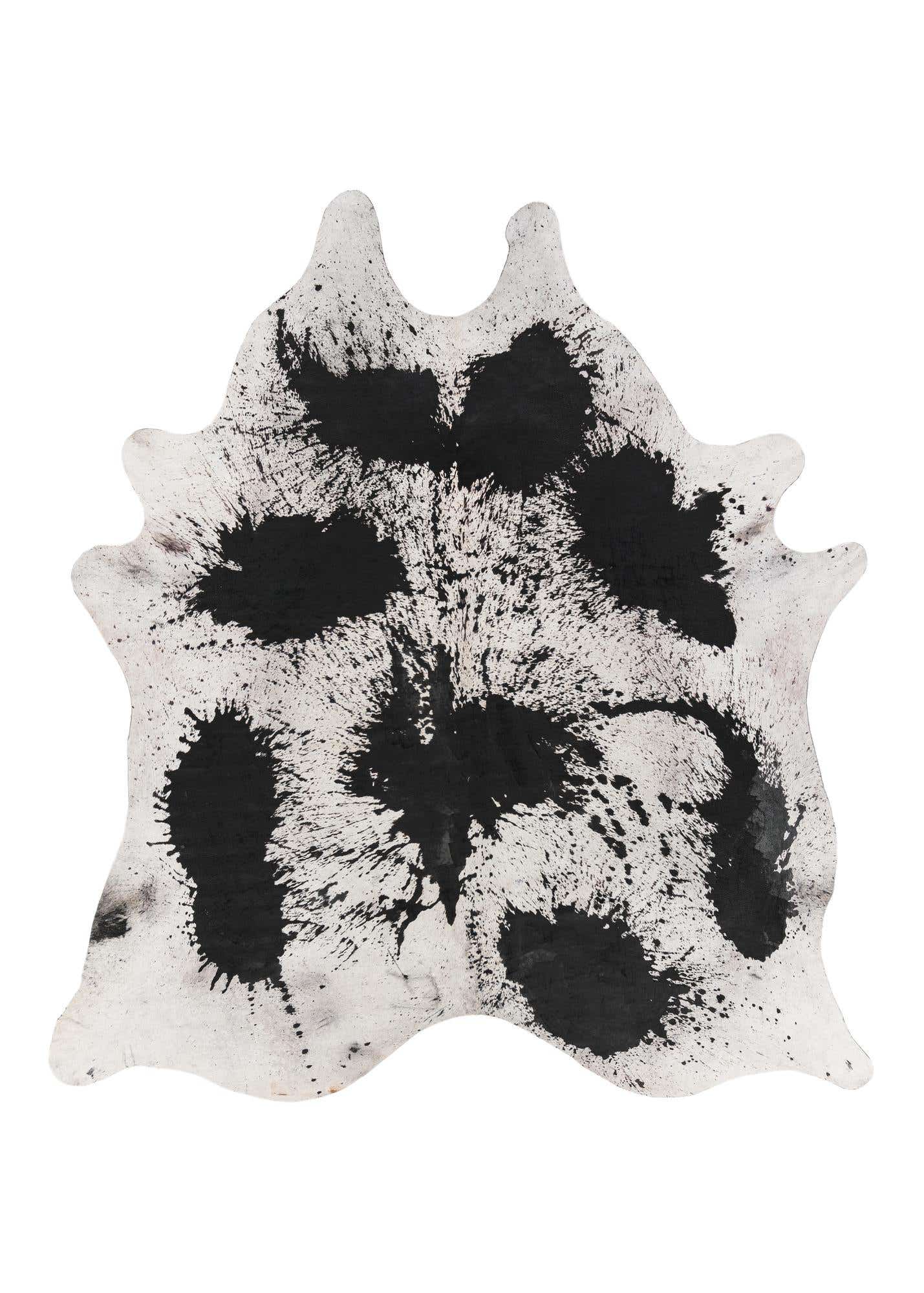 7' 4 x 8' 1 Cowhide Leather Rug