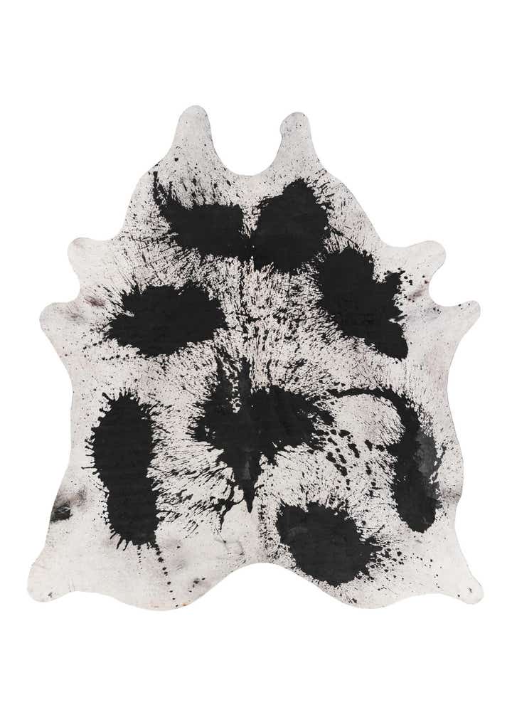 7' 4 x 8' 1 Cowhide Leather Rug
