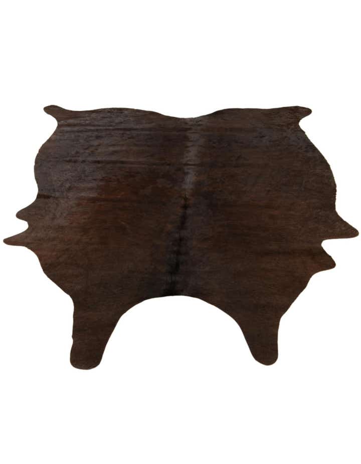 4' 10 x 5' 9 Cowhide Leather Rug