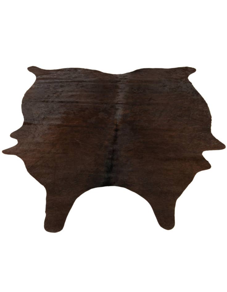 Detail image of 4' 10 x 5' 9 Cowhide Leather Rug