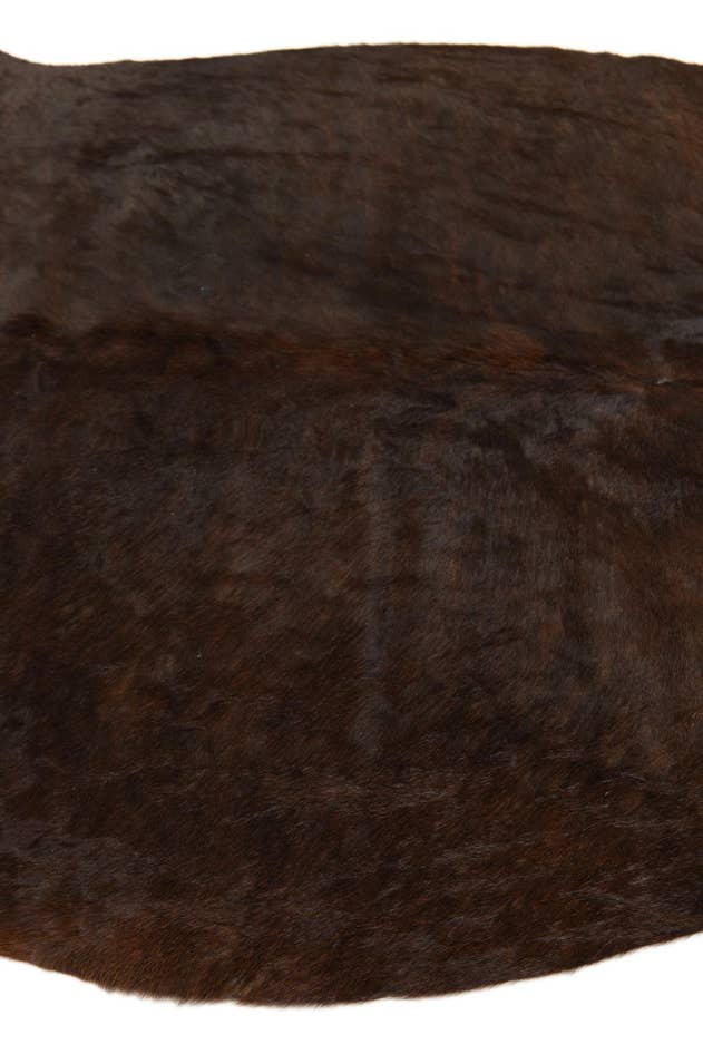 Detail image of 4' 10 x 5' 9 Cowhide Leather Rug
