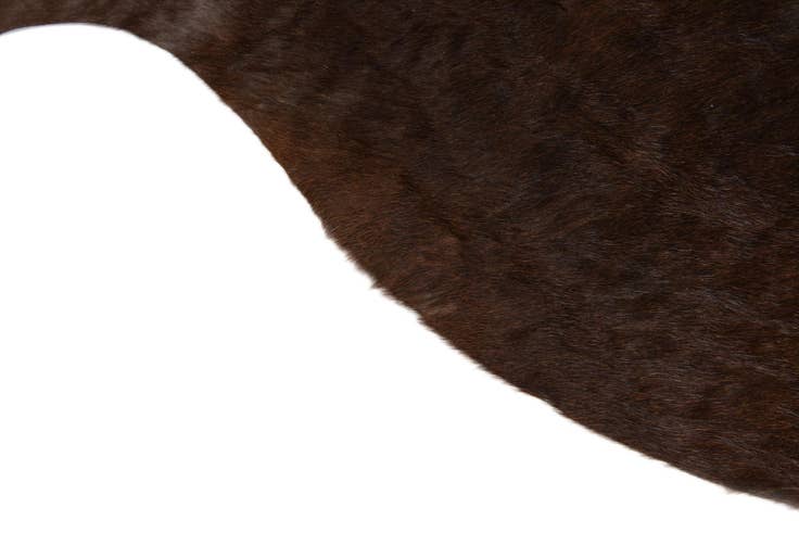 Detail image of 4' 10 x 5' 9 Cowhide Leather Rug