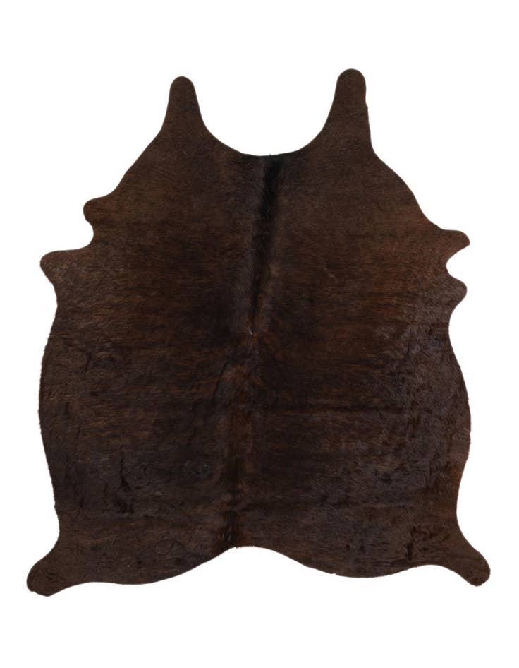 Detail image of 4' 10 x 5' 9 Cowhide Leather Rug