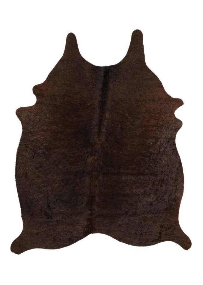 Detail image of 4' 10 x 5' 9 Cowhide Leather Rug