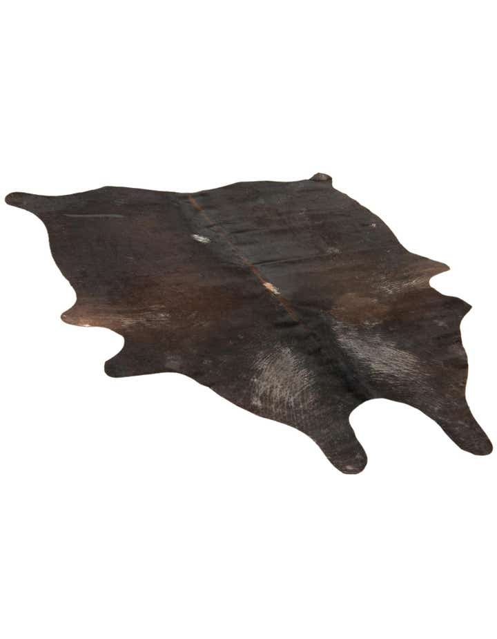4' 5 x 5' 5 Cowhide Leather Rug