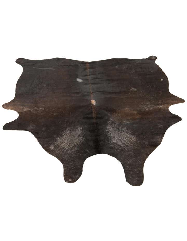 4' 5 x 5' 5 Cowhide Leather Rug