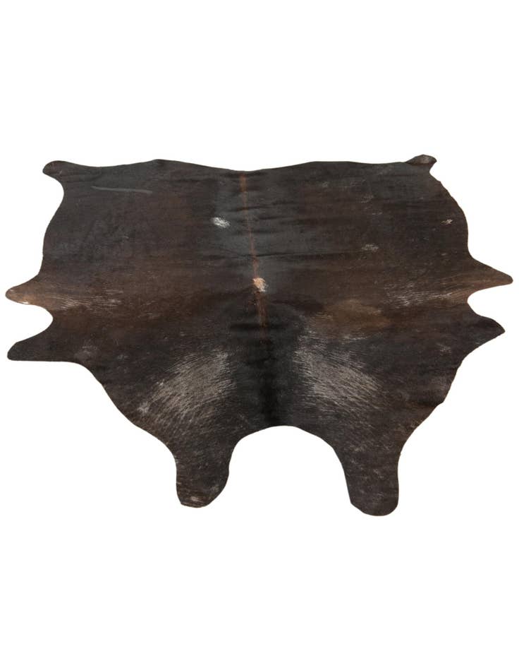 Detail image of 4' 5 x 5' 5 Cowhide Leather Rug
