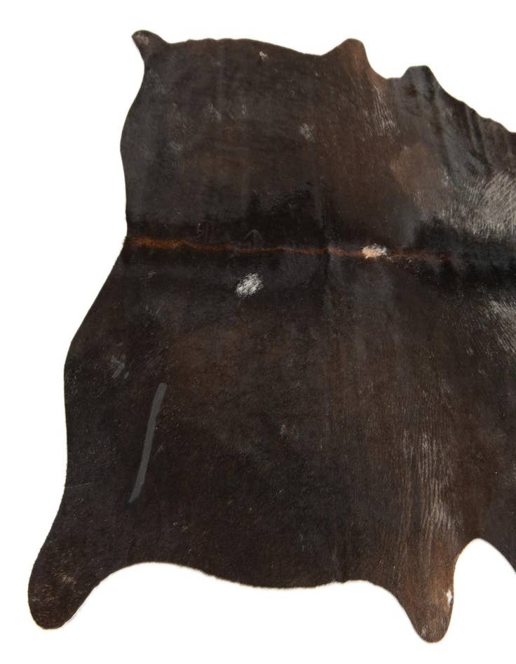 Detail image of 4' 5 x 5' 5 Cowhide Leather Rug