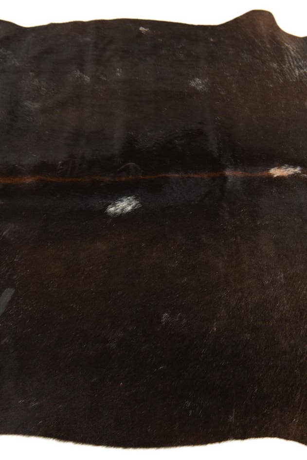 Detail image of 4' 5 x 5' 5 Cowhide Leather Rug