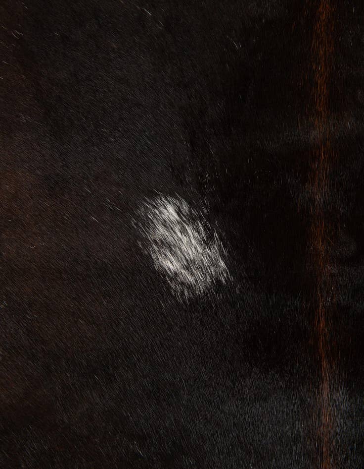 Detail image of 4' 5 x 5' 5 Cowhide Leather Rug