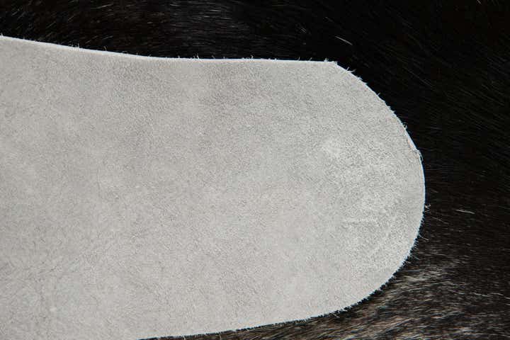 4' 5 x 5' 5 Cowhide Leather Rug