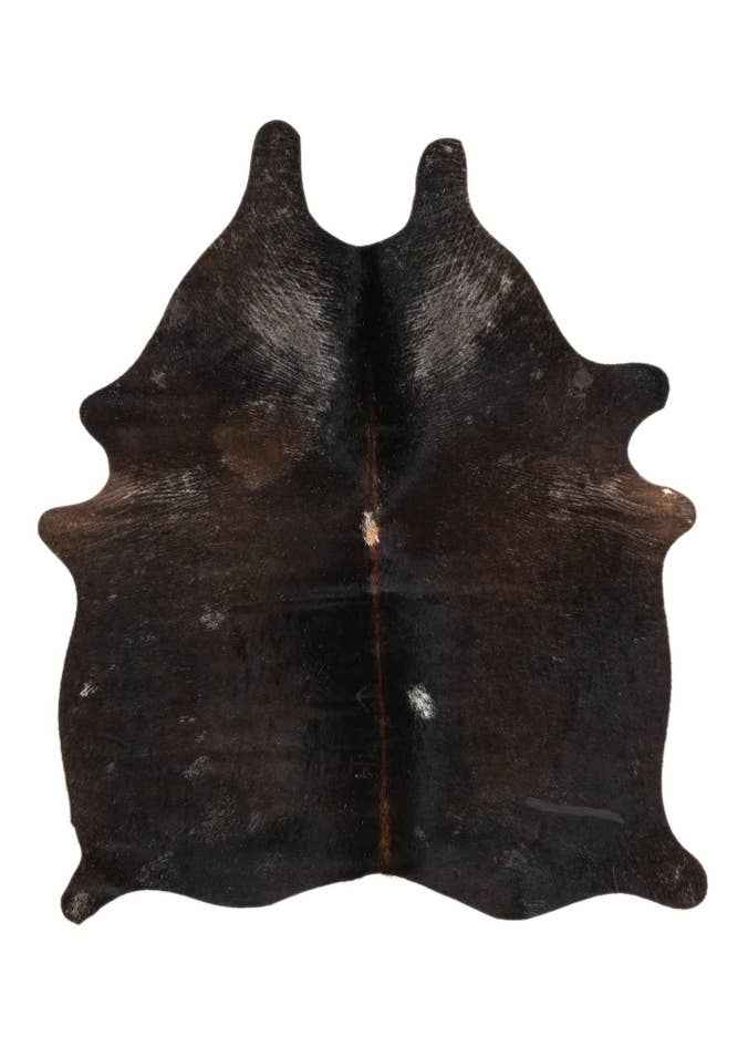 Detail image of 4' 5 x 5' 5 Cowhide Leather Rug