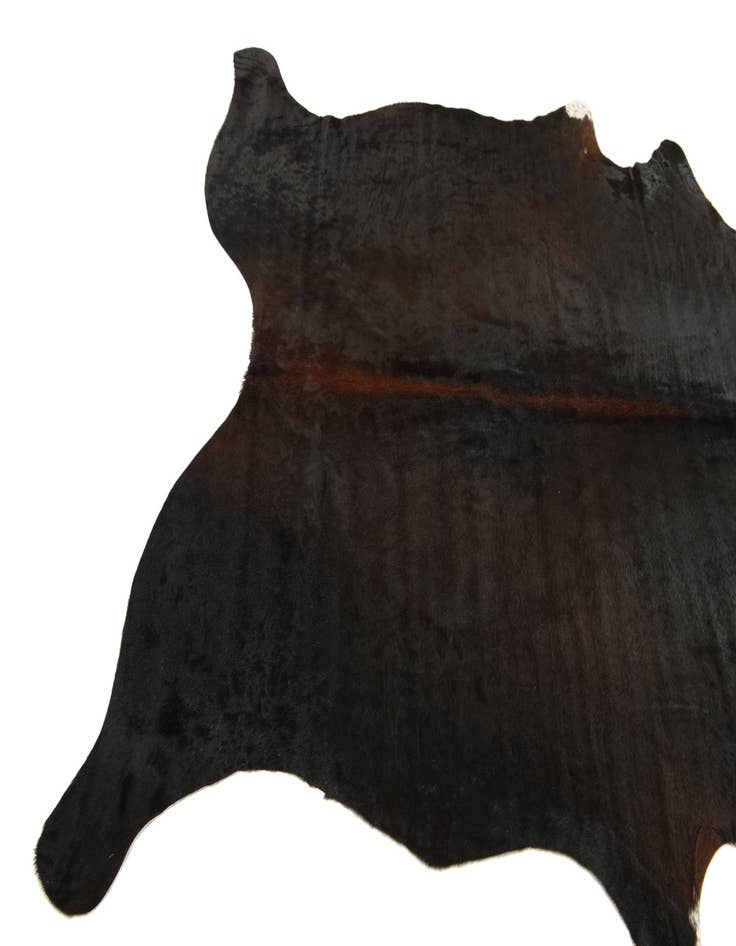 Detail image of 5' 6 x 6' 5 Cowhide Leather Rug