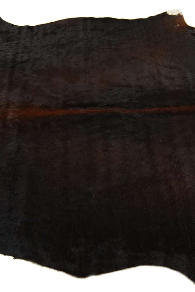 5' 6 x 6' 5 Cowhide Leather Rug