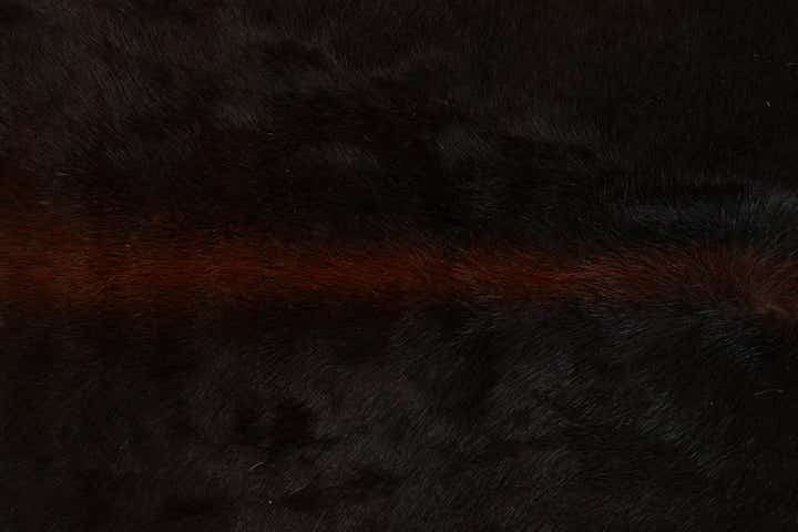 5' 6 x 6' 5 Cowhide Leather Rug