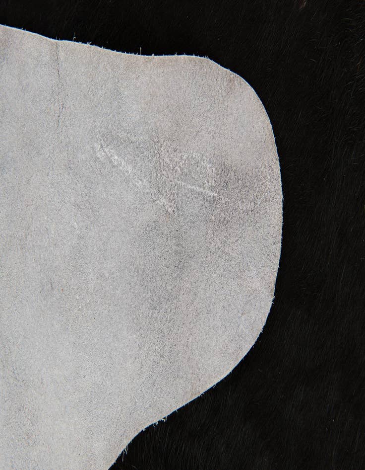 Detail image of 5' 6 x 6' 5 Cowhide Leather Rug