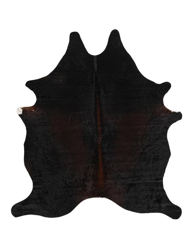 Detail image of 5' 6 x 6' 5 Cowhide Leather Rug