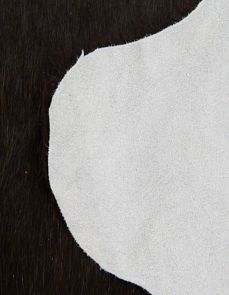 Detail image of 2' 1 x 2' 10 Cowhide Leather Rug