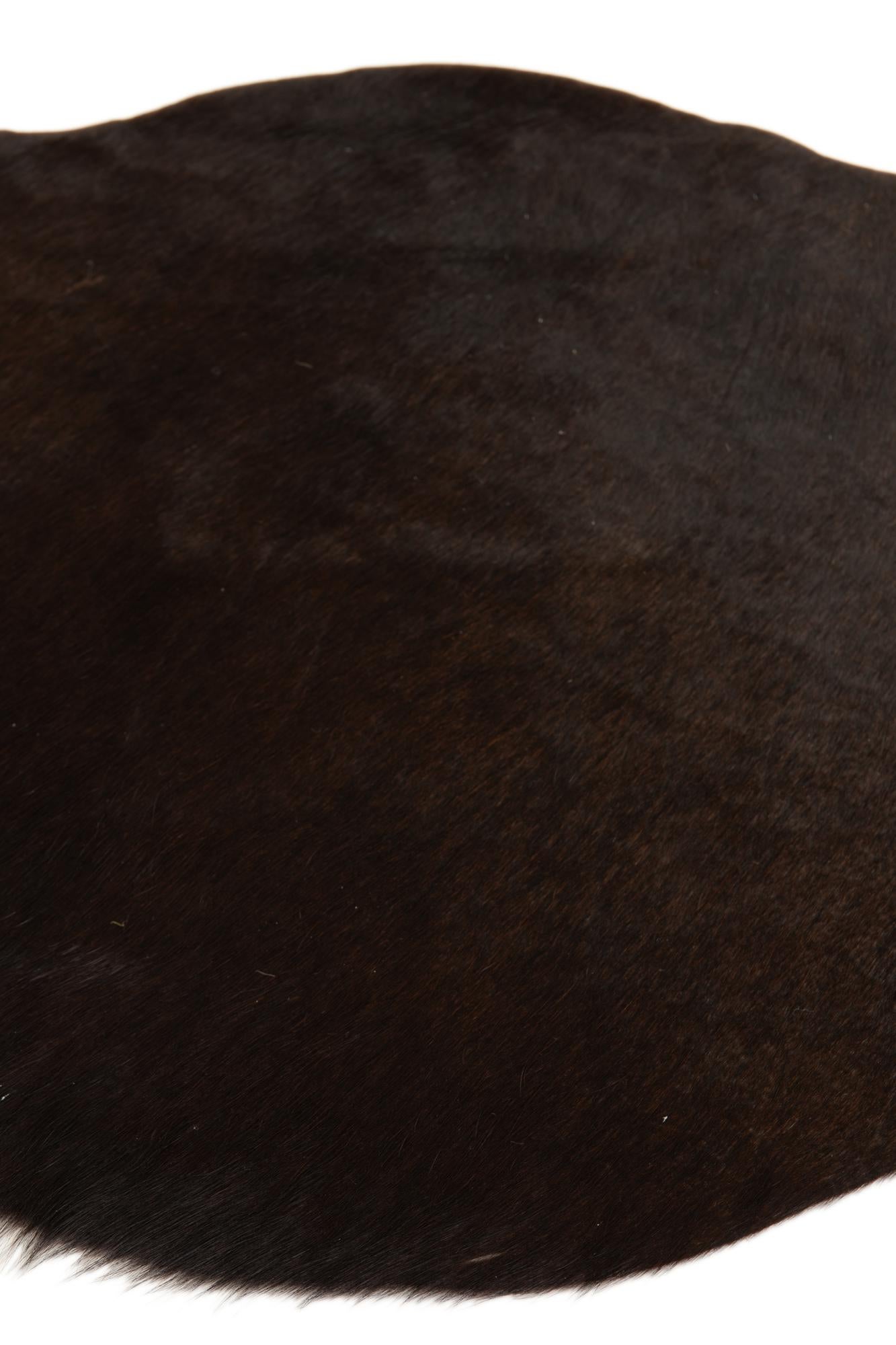 2' 1 x 2' 10 Cowhide Leather Rug