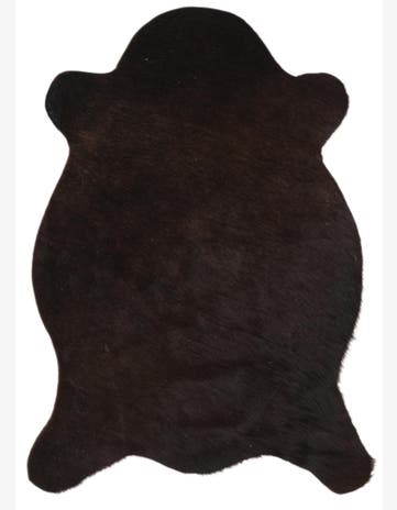 2' 1 x 2' 10 Cowhide Leather Rug