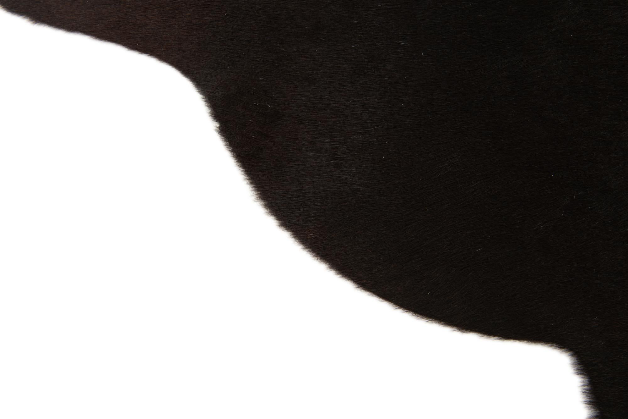 2' 1 x 2' 10 Cowhide Leather Rug