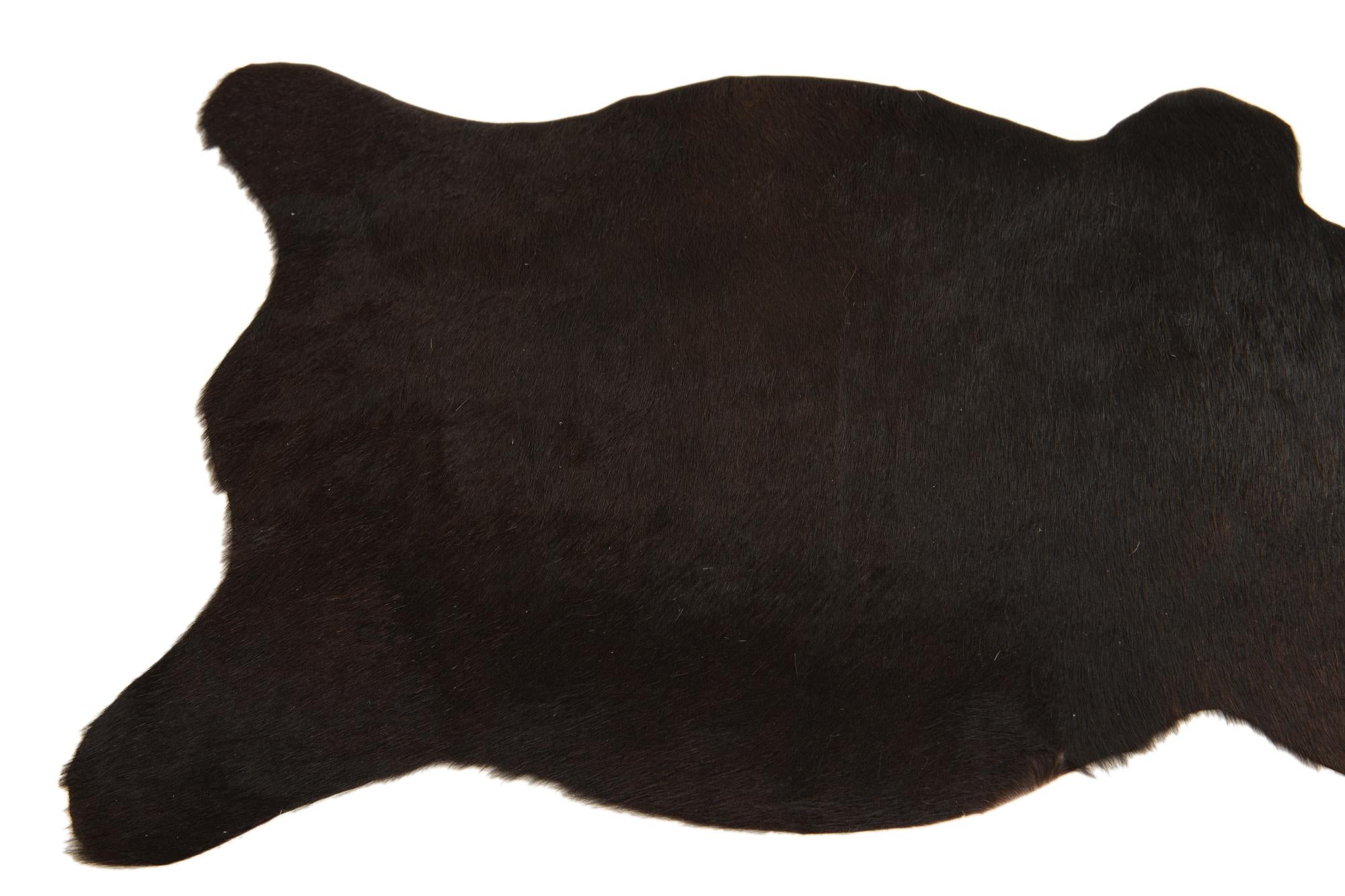 2' 1 x 2' 10 Cowhide Leather Rug