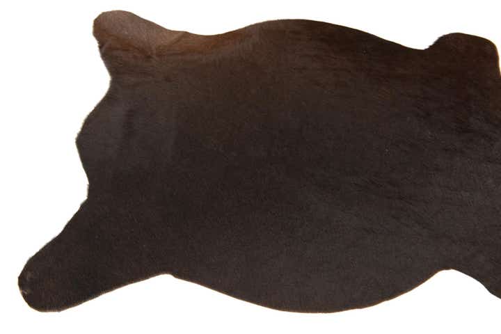2' 1 x 2' 10 Cowhide Leather Rug