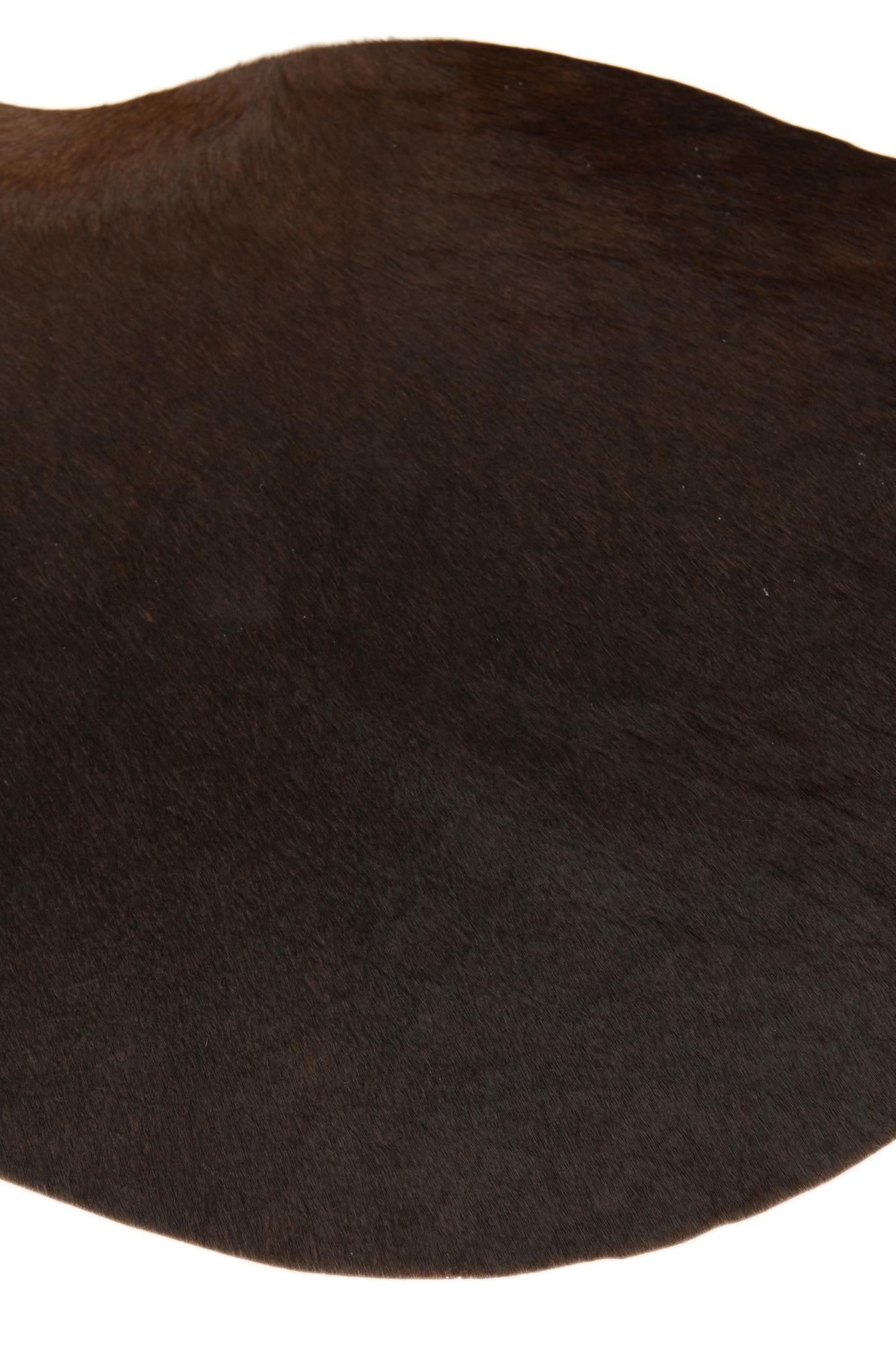 2' 1 x 2' 10 Cowhide Leather Rug