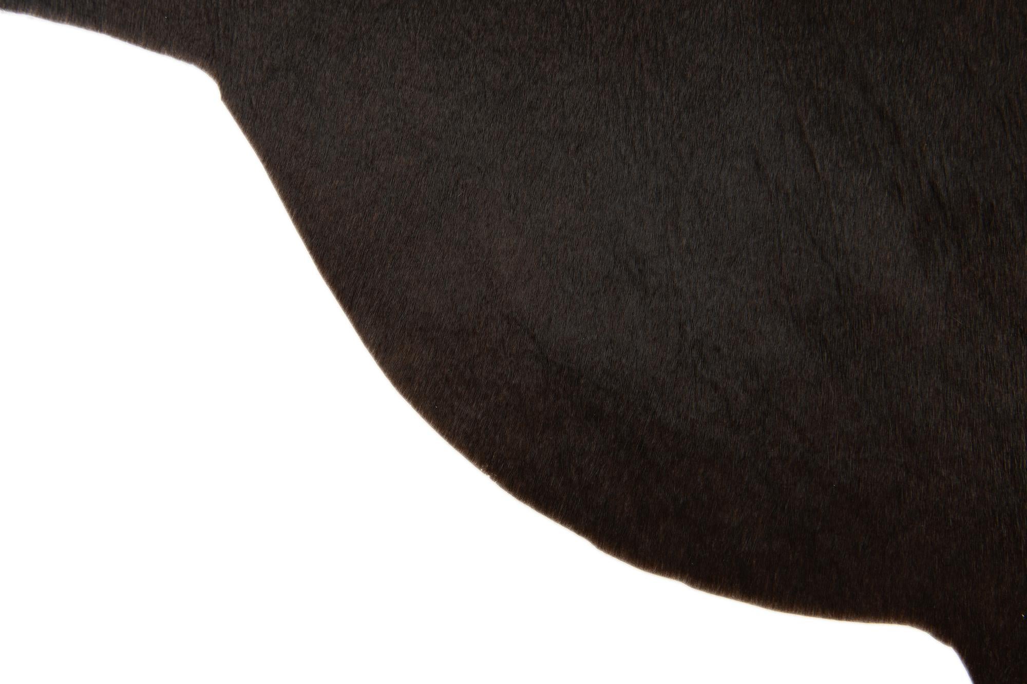 2' 1 x 2' 10 Cowhide Leather Rug