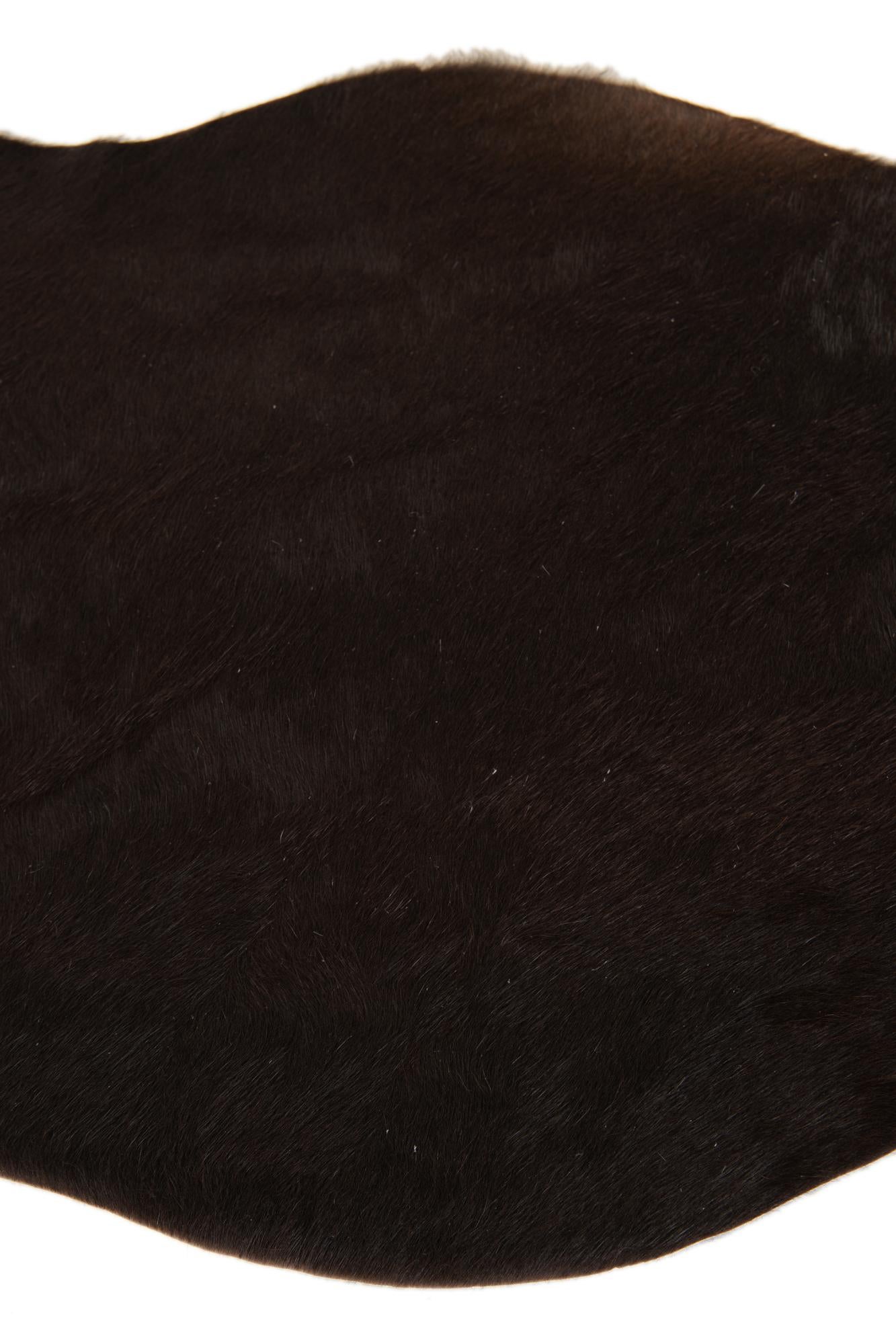 2' 1 x 2' 10 Cowhide Leather Rug