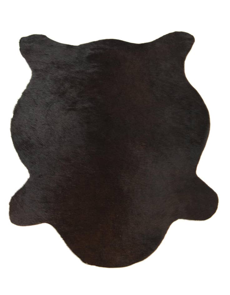 Detail image of 2' 2 x 2' 10 Cowhide Leather Rug