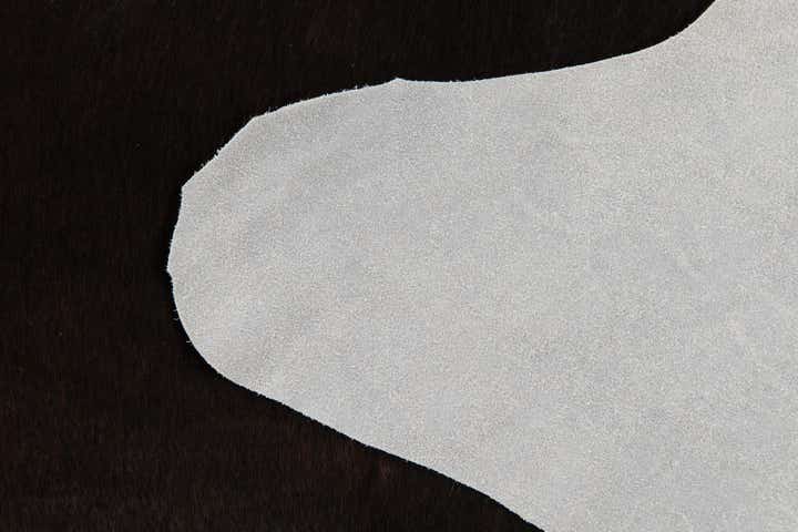 2' 2 x 2' 10 Cowhide Leather Rug