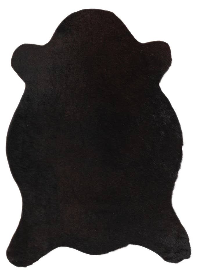Detail image of 2' 2 x 2' 10 Cowhide Leather Rug
