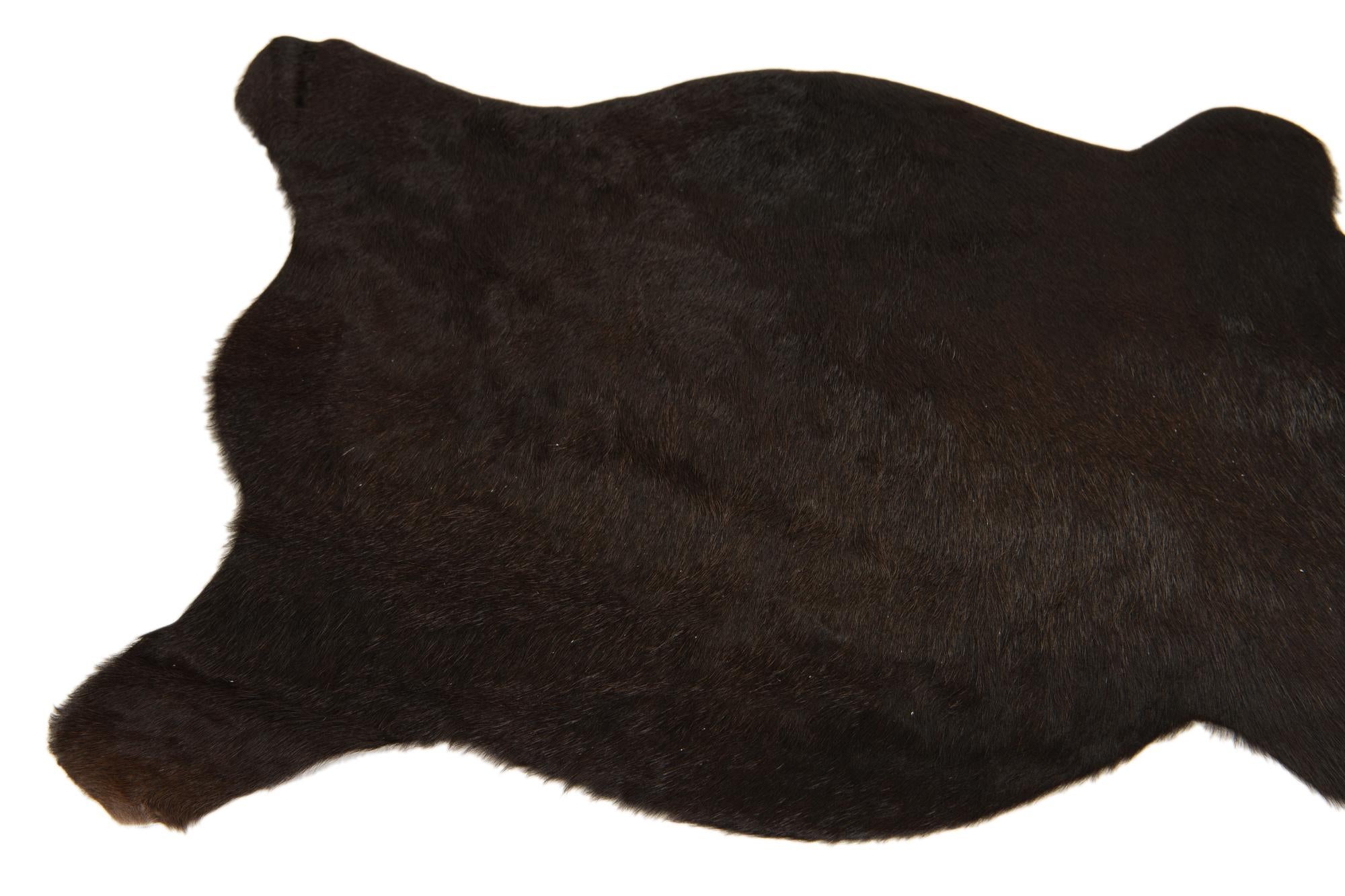 2' 1 x 2' 10 Cowhide Leather Rug