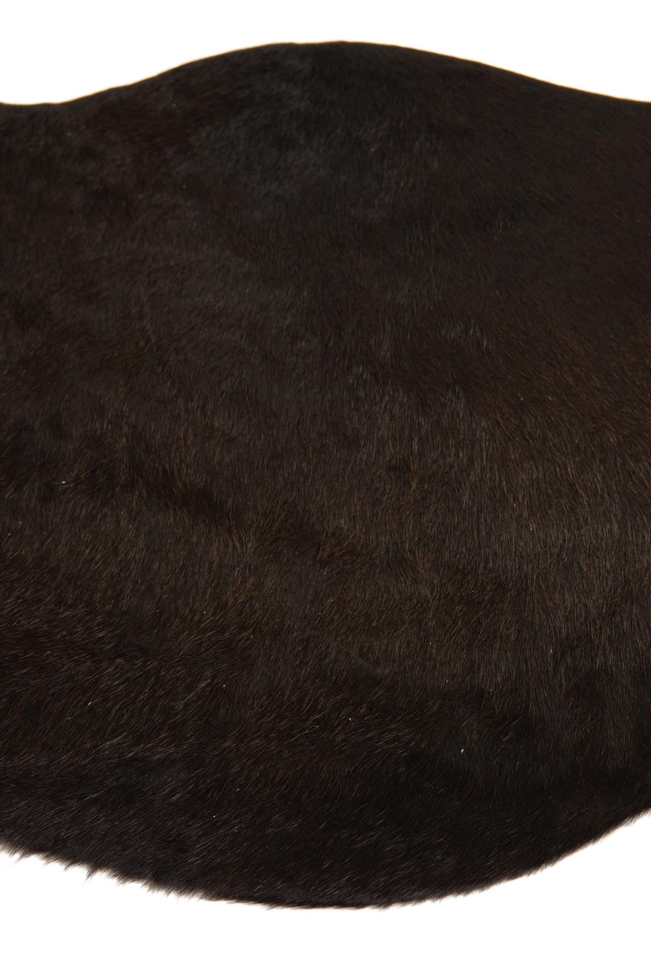 2' 1 x 2' 10 Cowhide Leather Rug