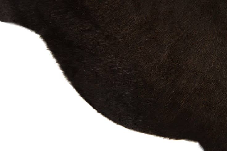 Detail image of 2' 1 x 2' 10 Cowhide Leather Rug